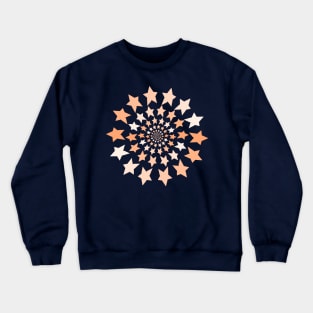 Ever Decreasing Circles Peach Fuzz Star Graphic Crewneck Sweatshirt